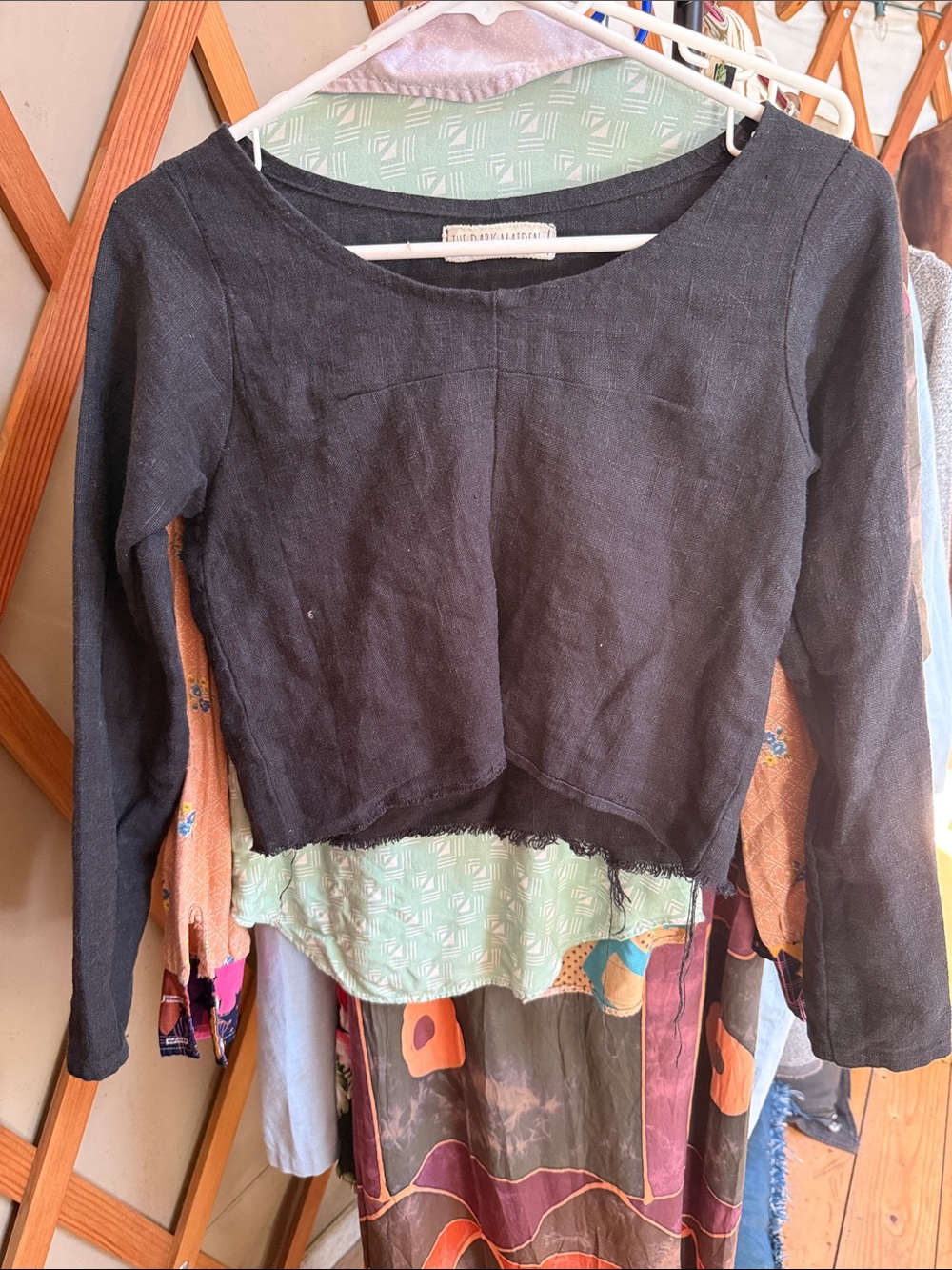 European Linen crop top